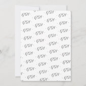 New House Number Elegant Photo Moving Aankondiging (Achterkant)