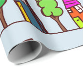 New House Realtor HouseWarming Gift Cadeaupapier (Rol Hoek)