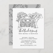 New House | Verplaatsingsaankondiging Kaart (Voorkant / Achterkant)