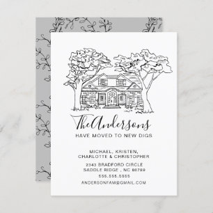 New House Verplaatsingsaankondiging Kaart