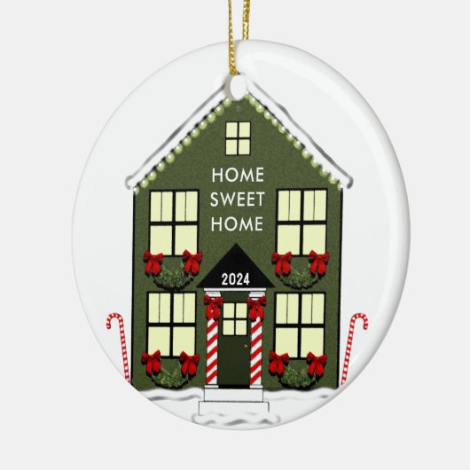 New House-versiering Keramisch Ornament (Links)