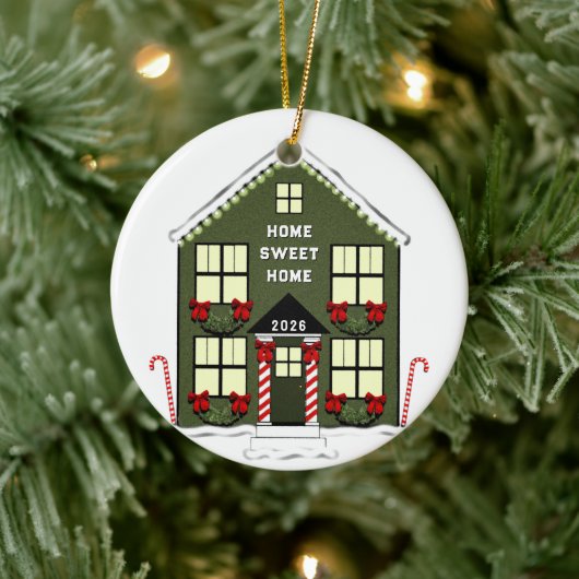 New House-versiering Keramisch Ornament (Boom)
