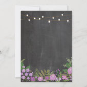 New House warming Sweet Home Key Chalkboard Invite Kaart (Achterkant)