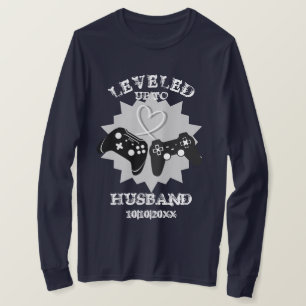 New Husband Funny Personalized Gamer T-shirt