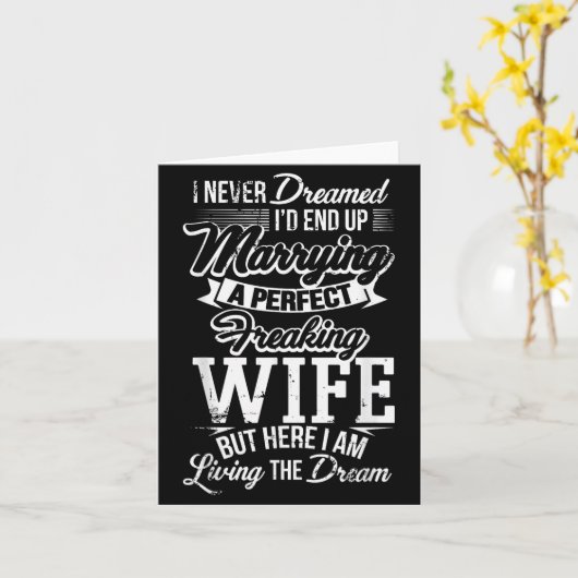 New Husband Wedding Anniversary Couple Hubby Gift  Kaart (Gele Bloem)