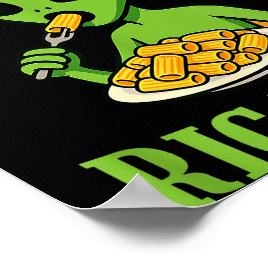 New Italian Brainrot Alieni Rigatoni Funny Viral M Poster (Hoek)