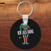 New Jack Swing Elf Christmas Group Xmas Pajama Par Sleutelhanger (Voorkant)