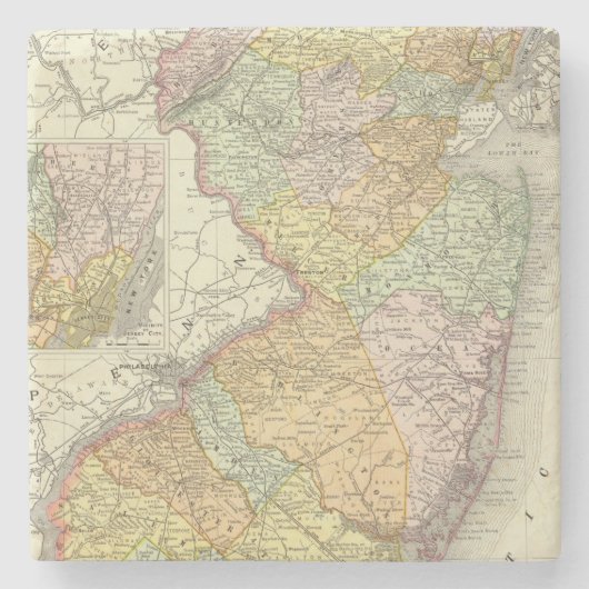 New Jersey 10 Stenen Onderzetter (Voorkant)