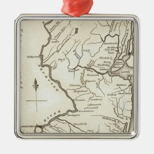 New Jersey 13 Metalen Ornament (Voorkant)
