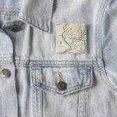 New Jersey 13 Vierkante Button 5,1 Cm (In situ)