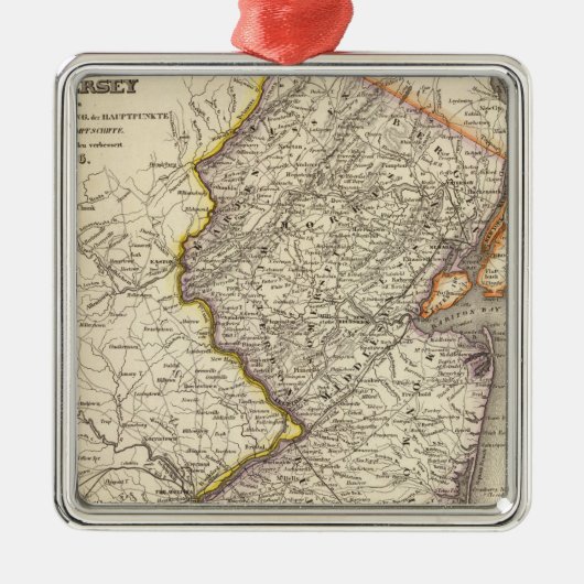 New Jersey 14 Metalen Ornament (Voorkant)