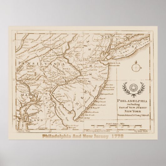 New Jersey 1778, Replica Poster (Voorkant)