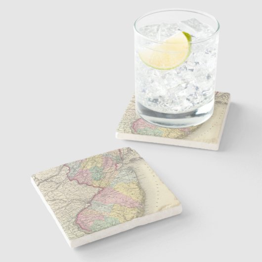 New Jersey 2 Stenen Onderzetter (Zijkant)