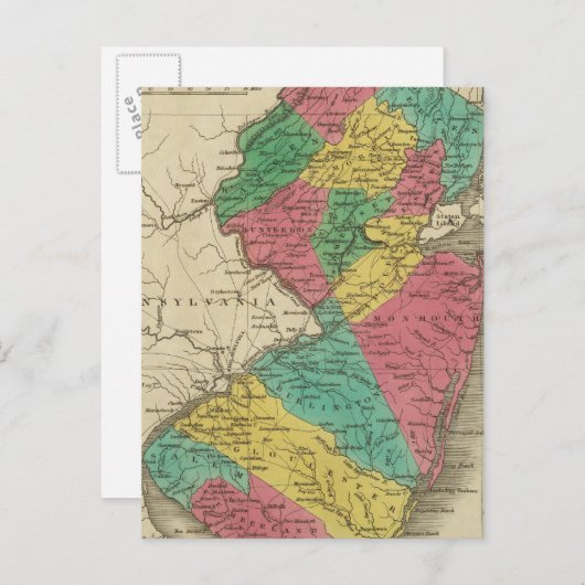 New Jersey 3 Briefkaart (Voorkant / Achterkant)