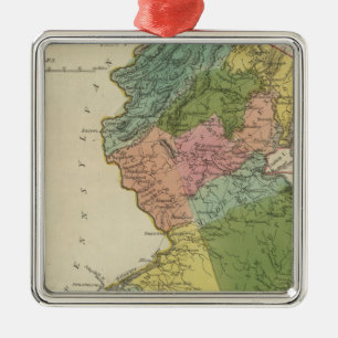 New Jersey 4 Metalen Ornament