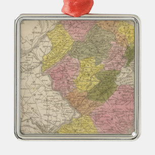 New Jersey 4 Metalen Ornament