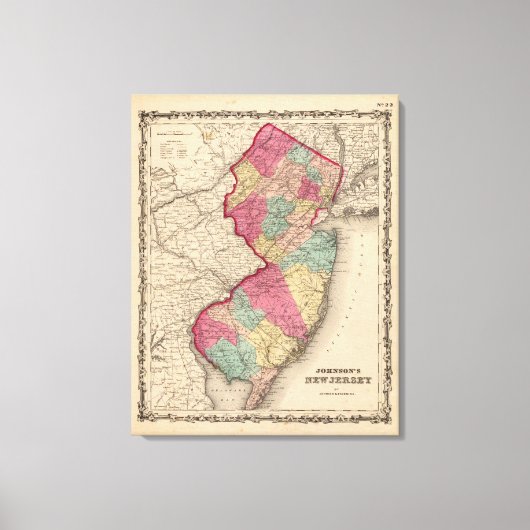 New Jersey 5 Canvas Afdruk (Voorkant)