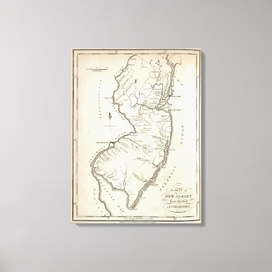 New Jersey 7 Canvas Afdruk (Voorkant)