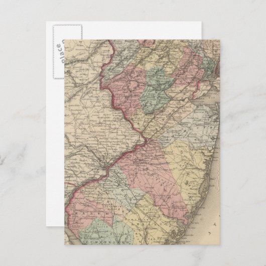 New Jersey 9 Briefkaart (Voorkant / Achterkant)