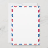 New Jersey Airmail Wereldkaart Militair Verhuizen Kaart (Achterkant)