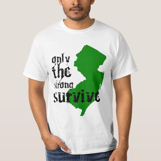 New Jersey: Alleen de sterke overleving T-shirt (Voorkant)
