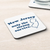 New Jersey alleen maar het sterke Survive Onderzetter (Linkerzijde)