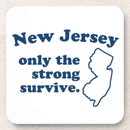 New Jersey alleen maar het sterke Survive Onderzetter (Voorkant)