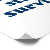 New Jersey alleen maar het sterke Survive Poster (Hoek)