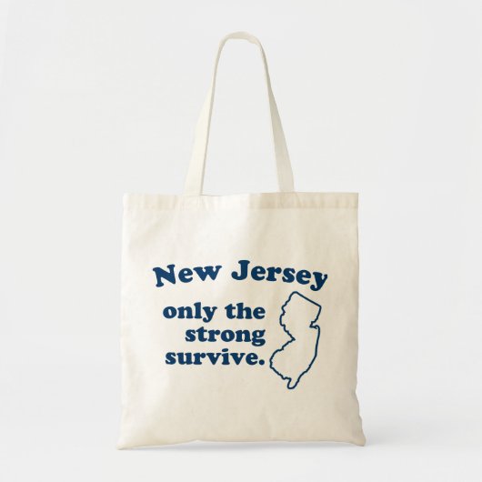 New Jersey alleen maar het sterke Survive Tote Bag (Voorkant)