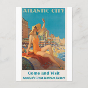 New Jersey America Vintage Travel Briefkaart