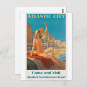 New Jersey America Vintage Travel Briefkaart (Voorkant / Achterkant)