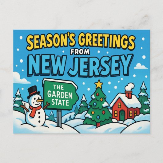 NEW JERSEY Ansichtkaart Briefkaart (Voorkant)