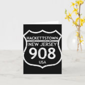 New Jersey Area Code 908 Hackettstown, Nj Home Sta Kaart (Gele Bloem)