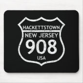 New Jersey Area Code 908 Hackettstown, Nj Home Sta Muismat (Voorkant)