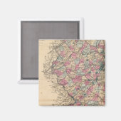 New Jersey Atlas-kaart Magneet (Voorkant / Achterkant)