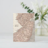 New Jersey Atlas Map Briefkaart (Staand voorkant)