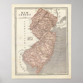 New Jersey Atlas Map Poster (Voorkant)