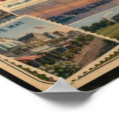 New Jersey Authentieke Vintage Stijl Poster (Hoek)