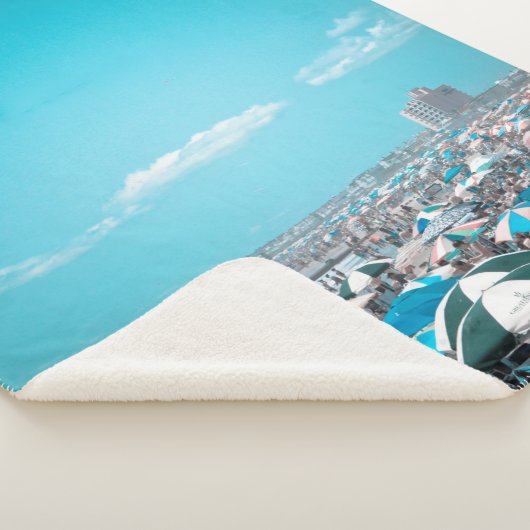 New Jersey Beach Art Sherpa Deken (3/4)