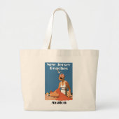 New Jersey Beaches ~ Avalon Grote Tote Bag (Voorkant)