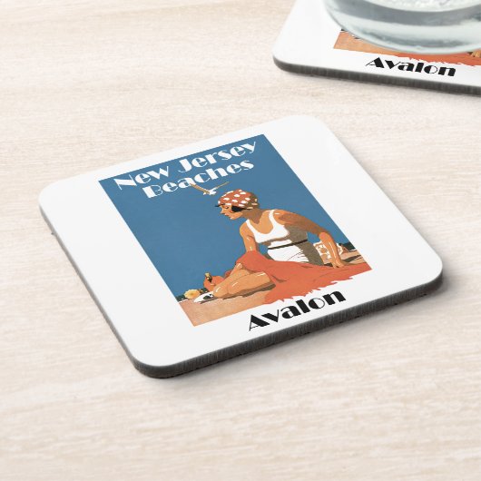 New Jersey Beaches ~ Avalon Onderzetter (Linkerzijde)
