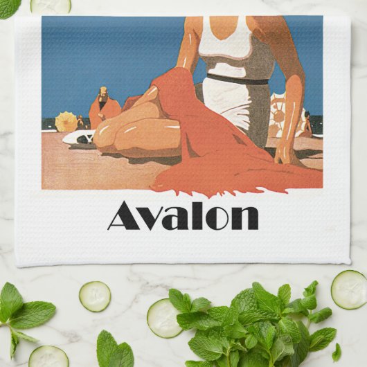 New Jersey Beaches ~ Avalon Theedoek (Gevouwen)