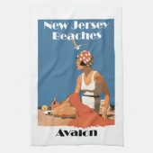New Jersey Beaches ~ Avalon Theedoek (Verticaal)