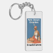 New Jersey Beaches ~ Beach Haven Sleutelhanger (Voorkant Links)