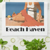 New Jersey Beaches ~ Beach Haven Theedoek (Gevouwen)