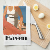 New Jersey Beaches ~ Beach Haven Theedoek (Quarter Fold)