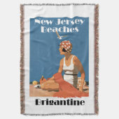 New Jersey Beaches ~ Brigantine Deken (Voorkant Verticaal)