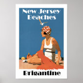 New Jersey Beaches ~ Brigantine Poster (Voorkant)
