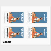 New Jersey Beaches ~ Brigantine Rechthoekige Sticker (Vel)