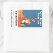 New Jersey Beaches ~ Brigantine Rechthoekige Sticker (Tas)